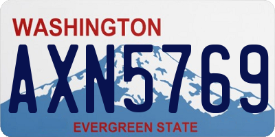 WA license plate AXN5769