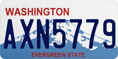 WA license plate AXN5779
