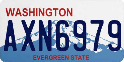 WA license plate AXN6979