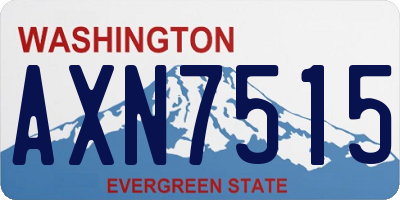 WA license plate AXN7515
