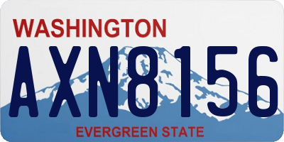 WA license plate AXN8156