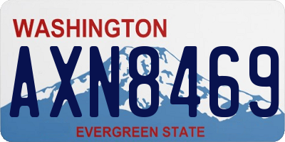 WA license plate AXN8469