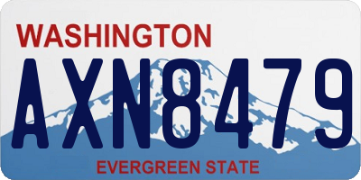 WA license plate AXN8479