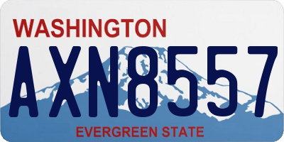WA license plate AXN8557