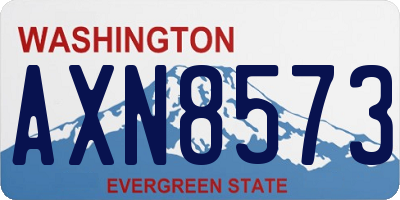 WA license plate AXN8573