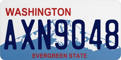 WA license plate AXN9048