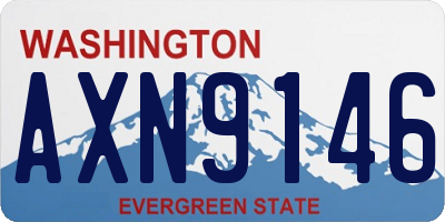 WA license plate AXN9146
