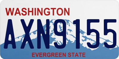 WA license plate AXN9155