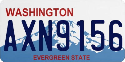 WA license plate AXN9156