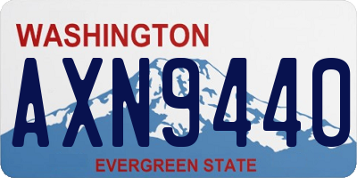 WA license plate AXN9440