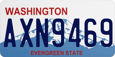 WA license plate AXN9469