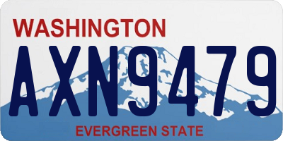 WA license plate AXN9479