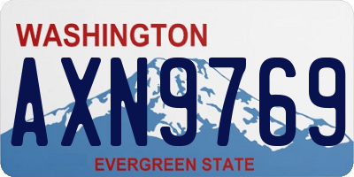 WA license plate AXN9769