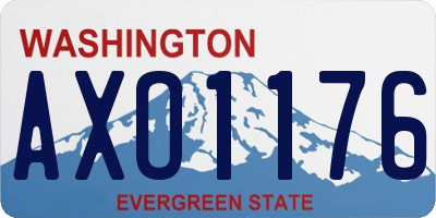 WA license plate AXO1176