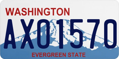 WA license plate AXO1570