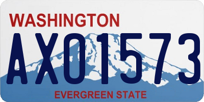 WA license plate AXO1573
