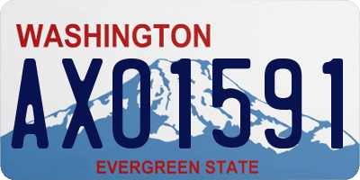 WA license plate AXO1591
