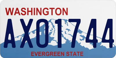 WA license plate AXO1744
