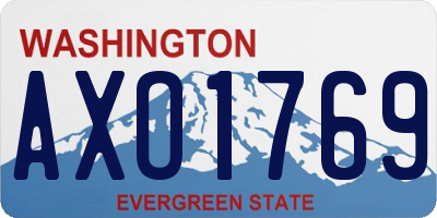 WA license plate AXO1769