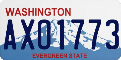 WA license plate AXO1773