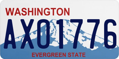 WA license plate AXO1776