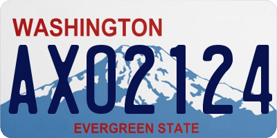 WA license plate AXO2124