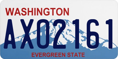 WA license plate AXO2161