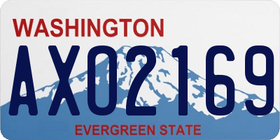 WA license plate AXO2169