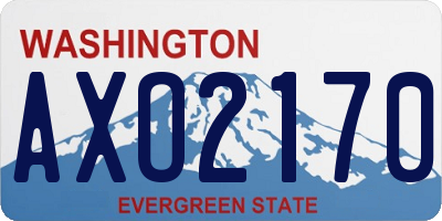 WA license plate AXO2170