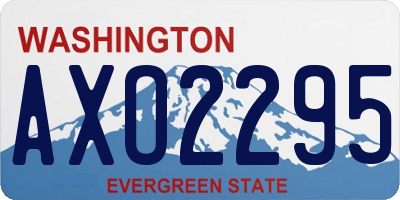 WA license plate AXO2295