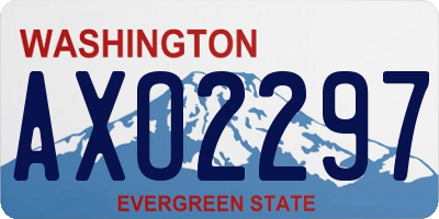 WA license plate AXO2297