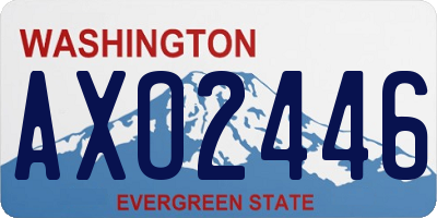 WA license plate AXO2446