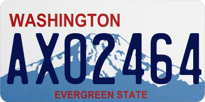 WA license plate AXO2464