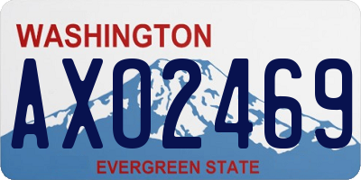 WA license plate AXO2469