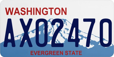 WA license plate AXO2470