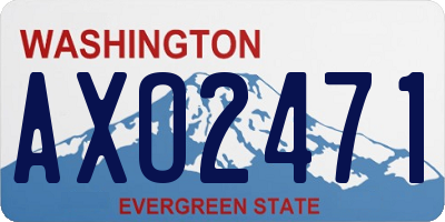 WA license plate AXO2471