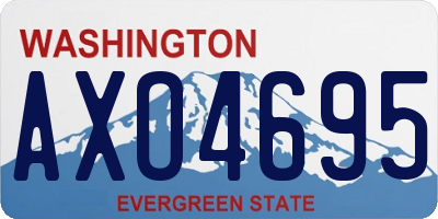 WA license plate AXO4695