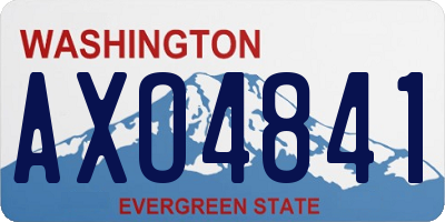 WA license plate AXO4841