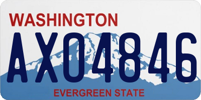 WA license plate AXO4846