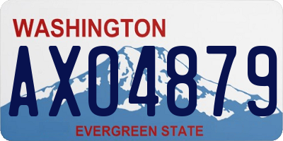 WA license plate AXO4879