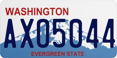 WA license plate AXO5044