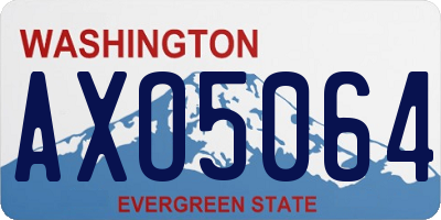WA license plate AXO5064