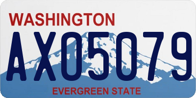 WA license plate AXO5079