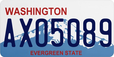 WA license plate AXO5089