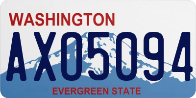 WA license plate AXO5094