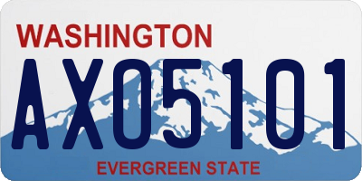 WA license plate AXO5101