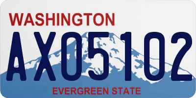WA license plate AXO5102