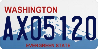WA license plate AXO5120