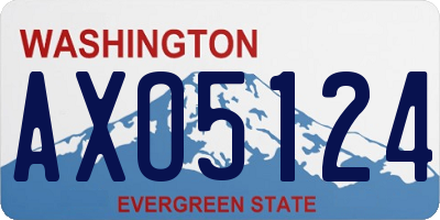 WA license plate AXO5124
