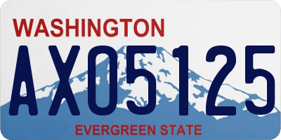 WA license plate AXO5125